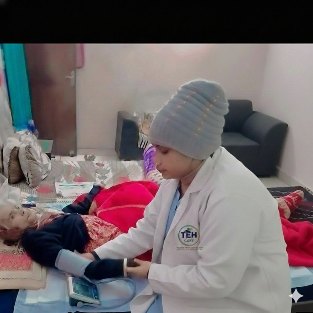 Trained female attendant and patient care service in Gurugram - The Elder Home Care Services